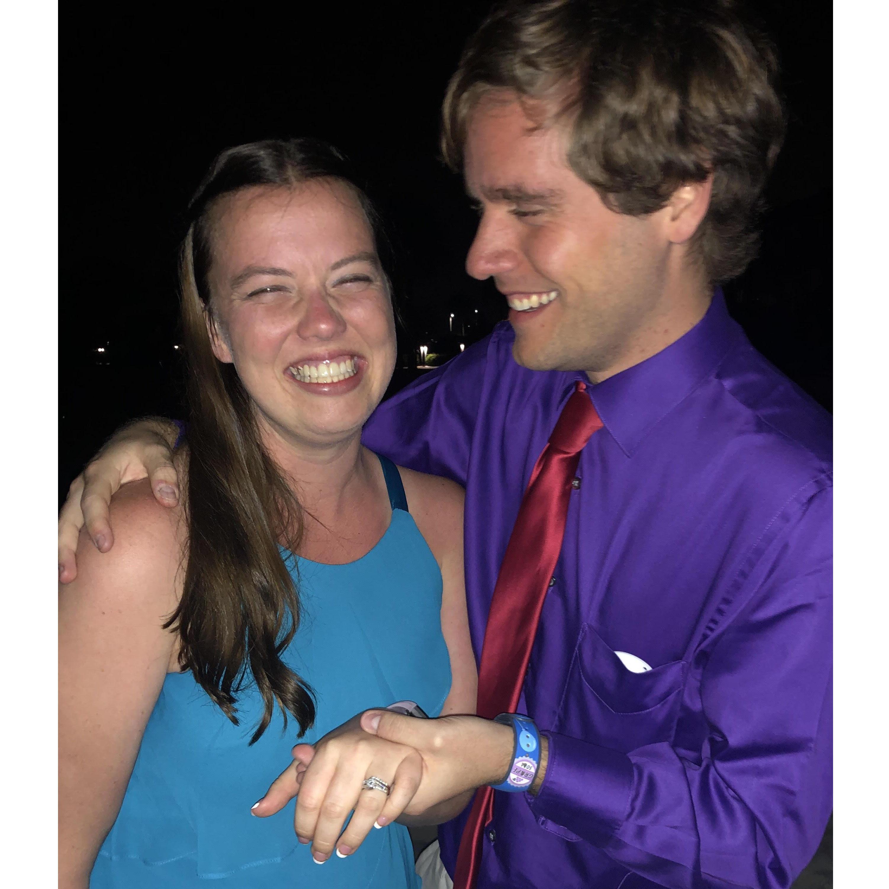 Moments after Reilly asked me to be his wife! Happiest day of my life :)