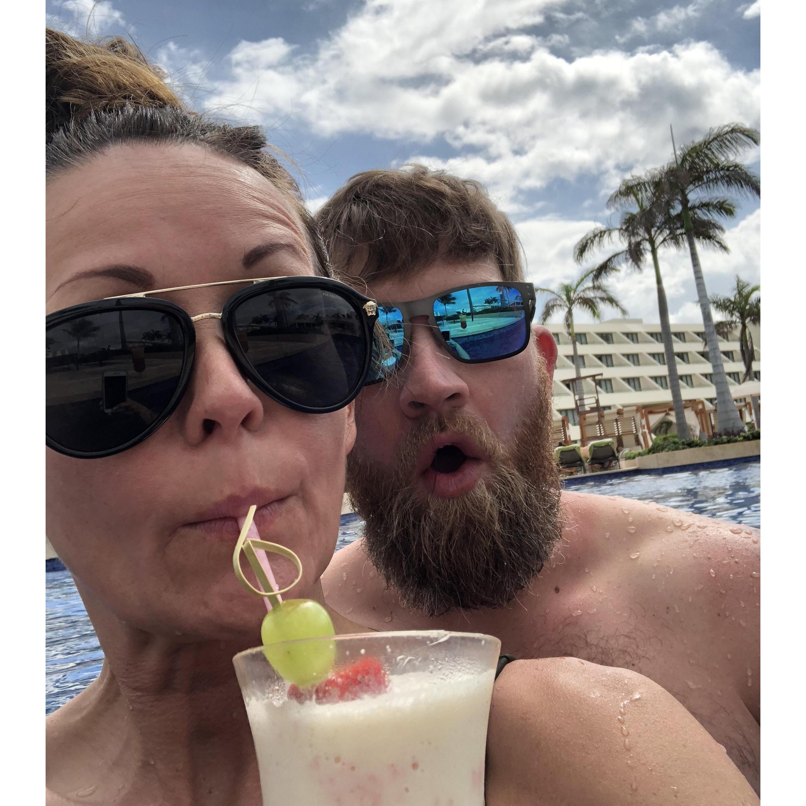 Our first trip to Mexico together! Cancun!