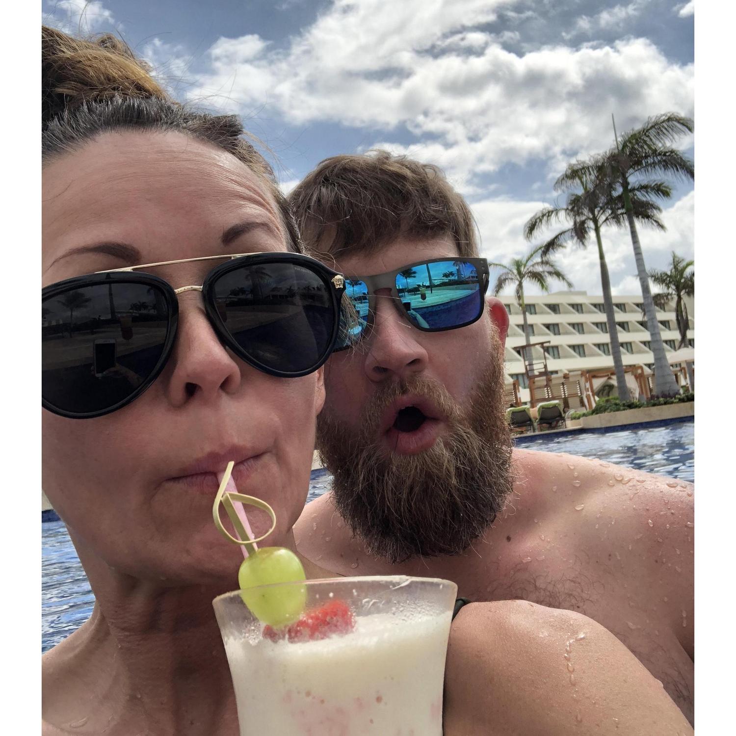 Our first trip to Mexico together! Cancun!