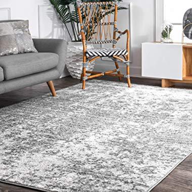 nuLOOM 200BDSM08A-508 Misty Shades Deedra Area Rug, 5' x 8', Grey, Gray