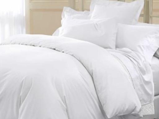 400 Thread Count Solid Sateen Duvet Cover - King - OS - White