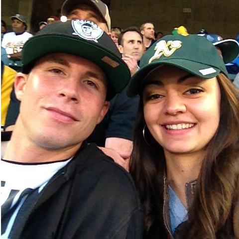 At the A's Game!