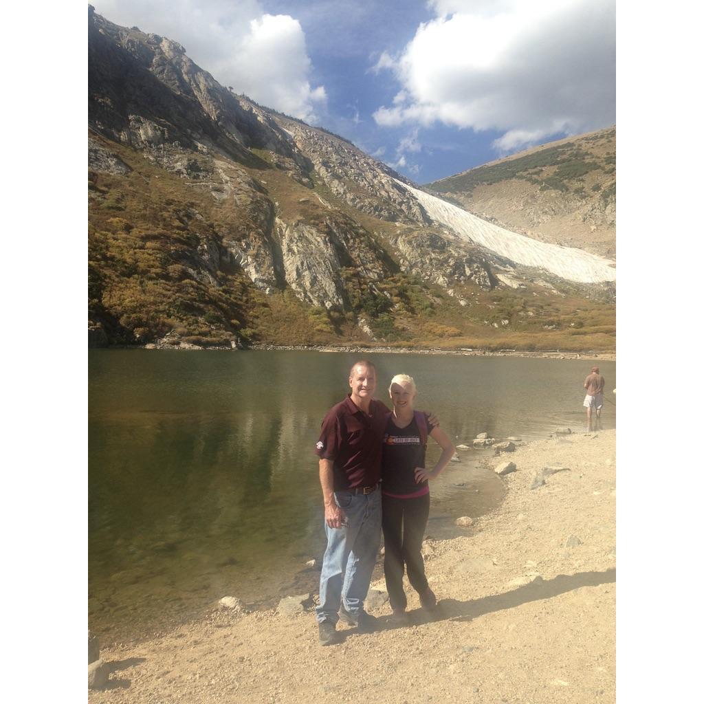 Chelsea and Gordon at St. Mary's Glacier in CO