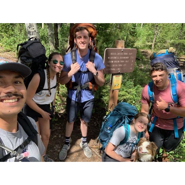 Backpacking with our friends