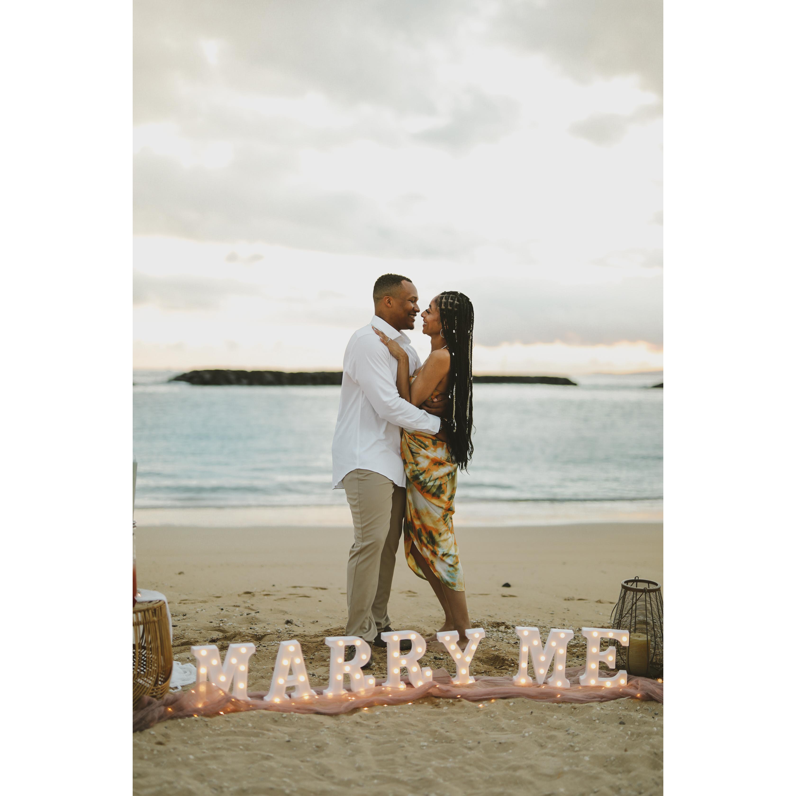 She said Yes!