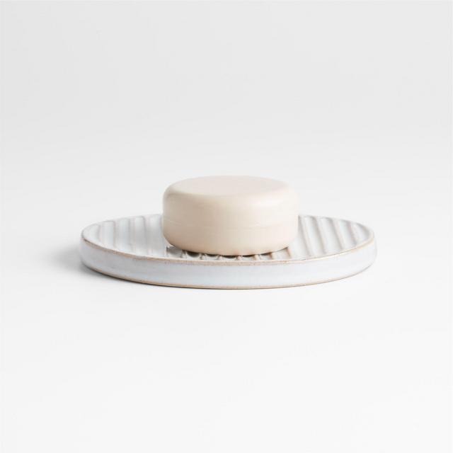 Marah White Ceramic Soap Dish