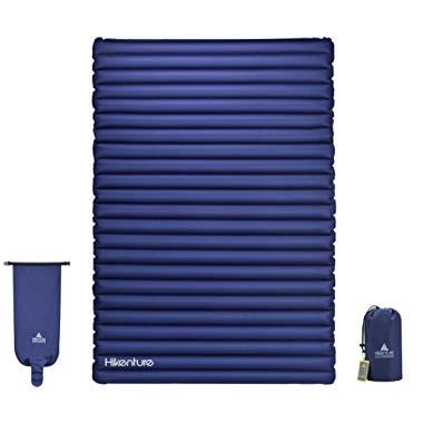 HIKENTURE Double Sleeping Pad - Inflatable Camping Air Mattress - Light and Compact - for Backpacking, Self-Driving Tour, Hiking, Tent