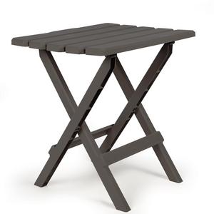 Camco 51885 Large Quick Folding Adirondack Side Table - Charcoal