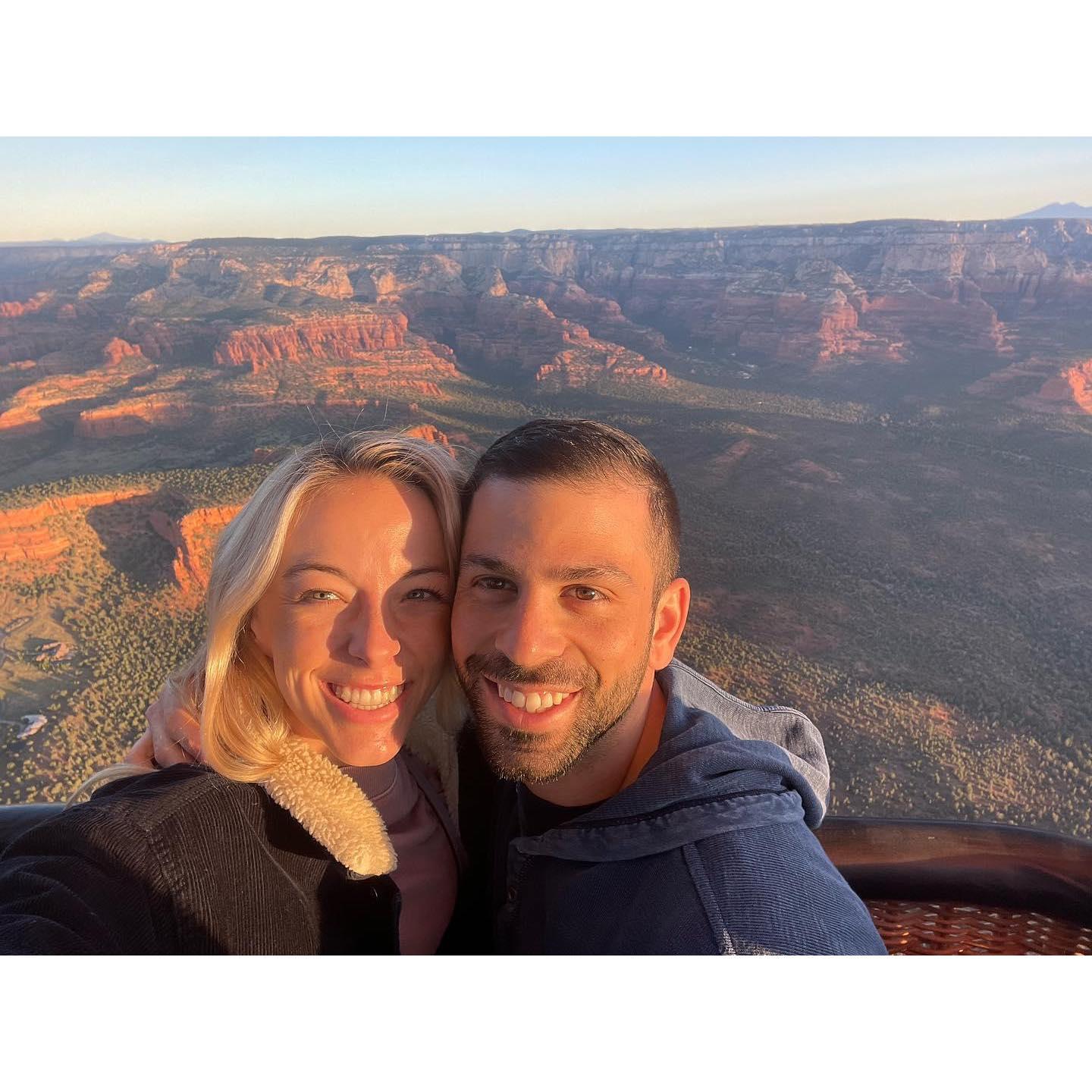 Hot air balloon ride- Sedona, AZ. October 2022