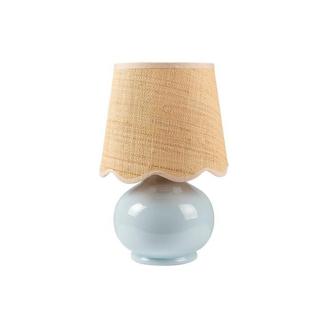Mark & Day Kolleen 13"H x 8"W x 8"D Cottage Blue Table Lamps