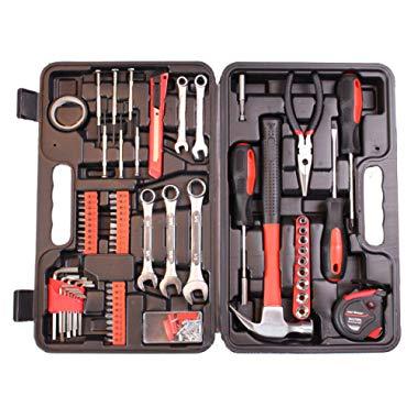 CARTMAN 148-Piece Tool Set - General Household Hand Tool Kit with Plastic Toolbox Storage Case