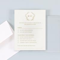 Eleanora Classic | Dusty Cobalt | Zola Wedding Invitations