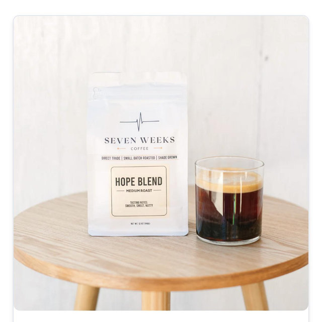 Seven Weeks Coffee Subscription- Hope Blend Medium Roast, Ground