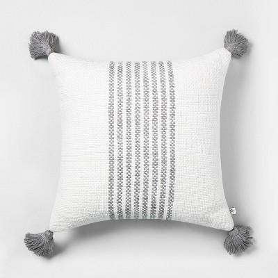 18" x 18" Center Stripes Throw Pillow - Hearth & Hand™ with Magnolia
