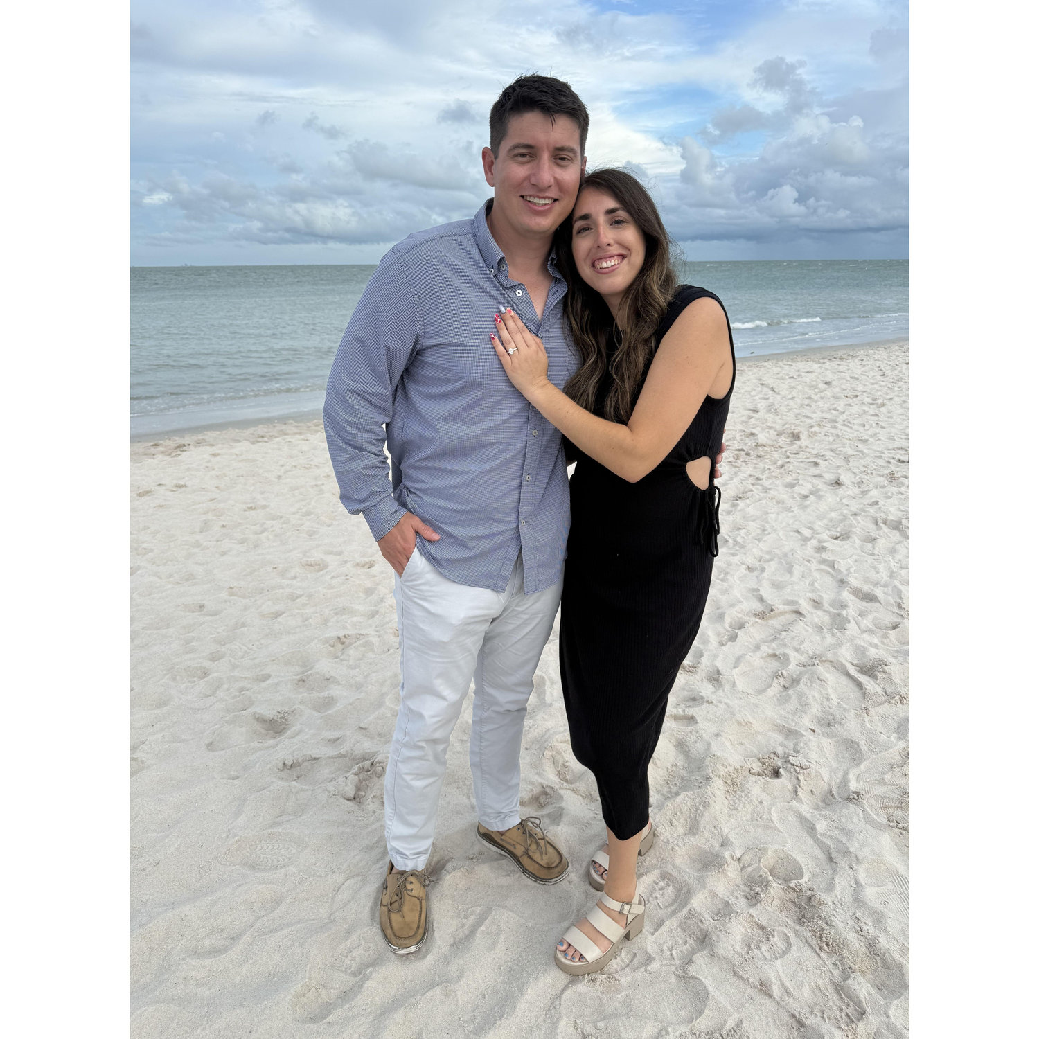 Right after Jack proposed on Sanibel Island