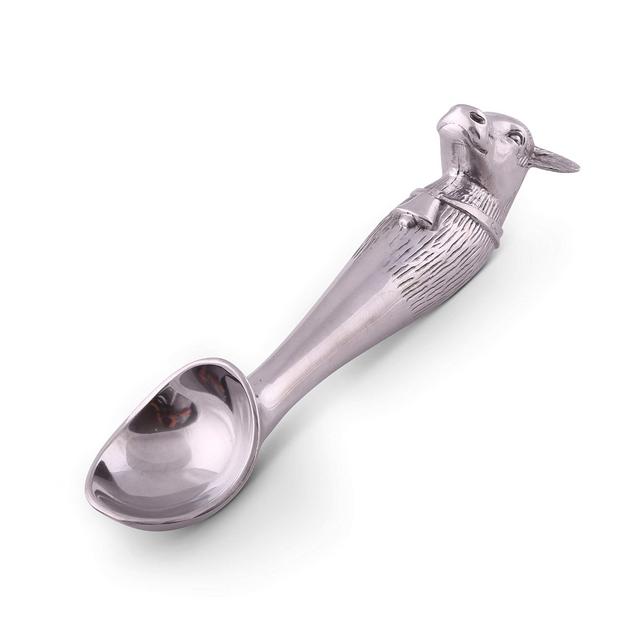 Arthur Court Designs Aluminum 10 inch Cow Ice Cream Scoop