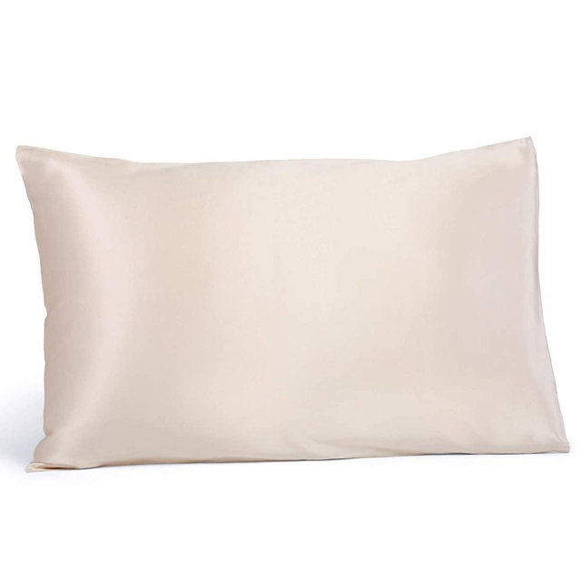 Fishers Finery 25mm 100% Pure Mulberry Silk Pillowcase, Good Housekeeping Winner (Taupe, Standard)