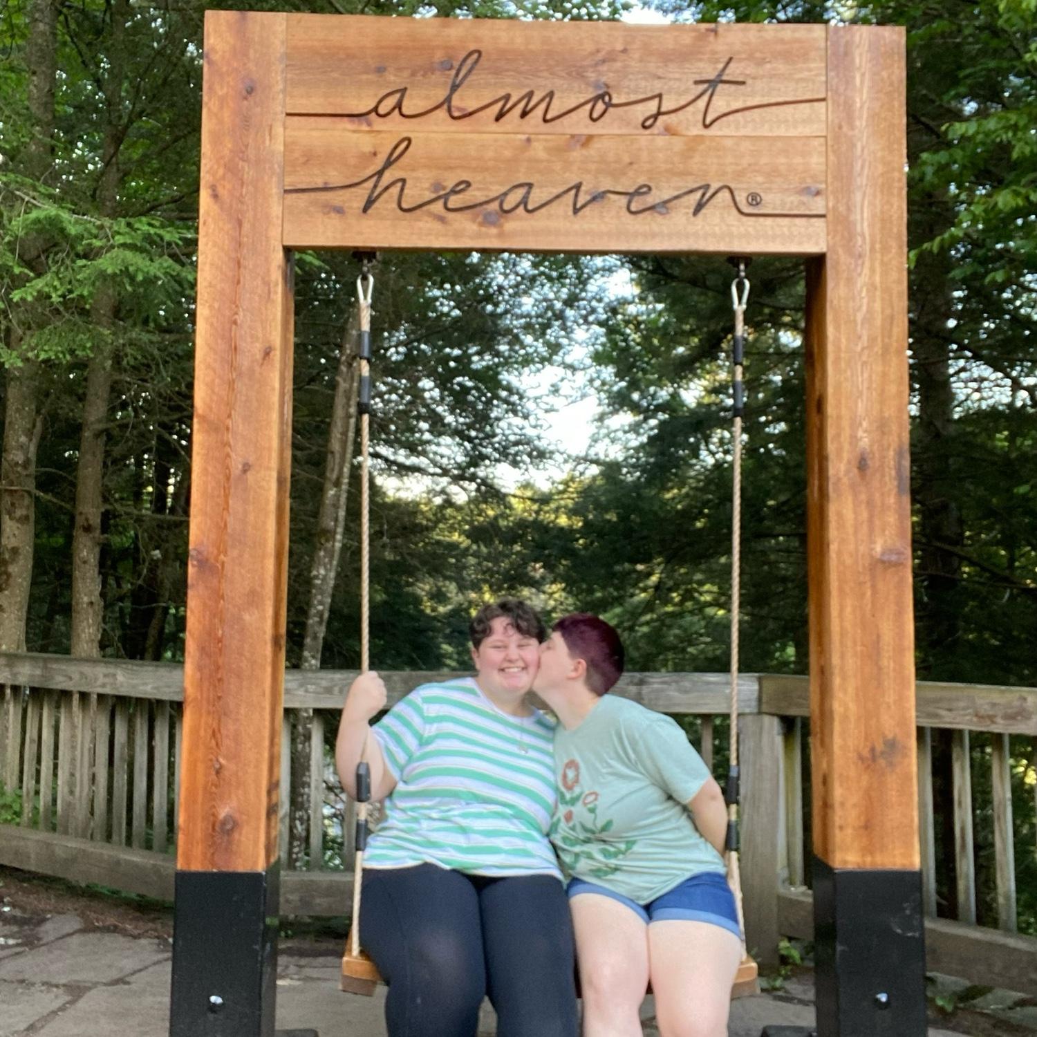 One of the first now iconic Almost Heaven swings