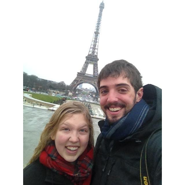 Nicolas joined Vicky abroad, and together they went on a tour of England and a trip to Paris in February of 2015