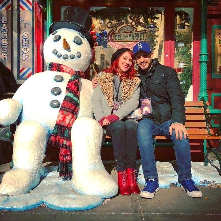 Snow on the Universal Studios lot.