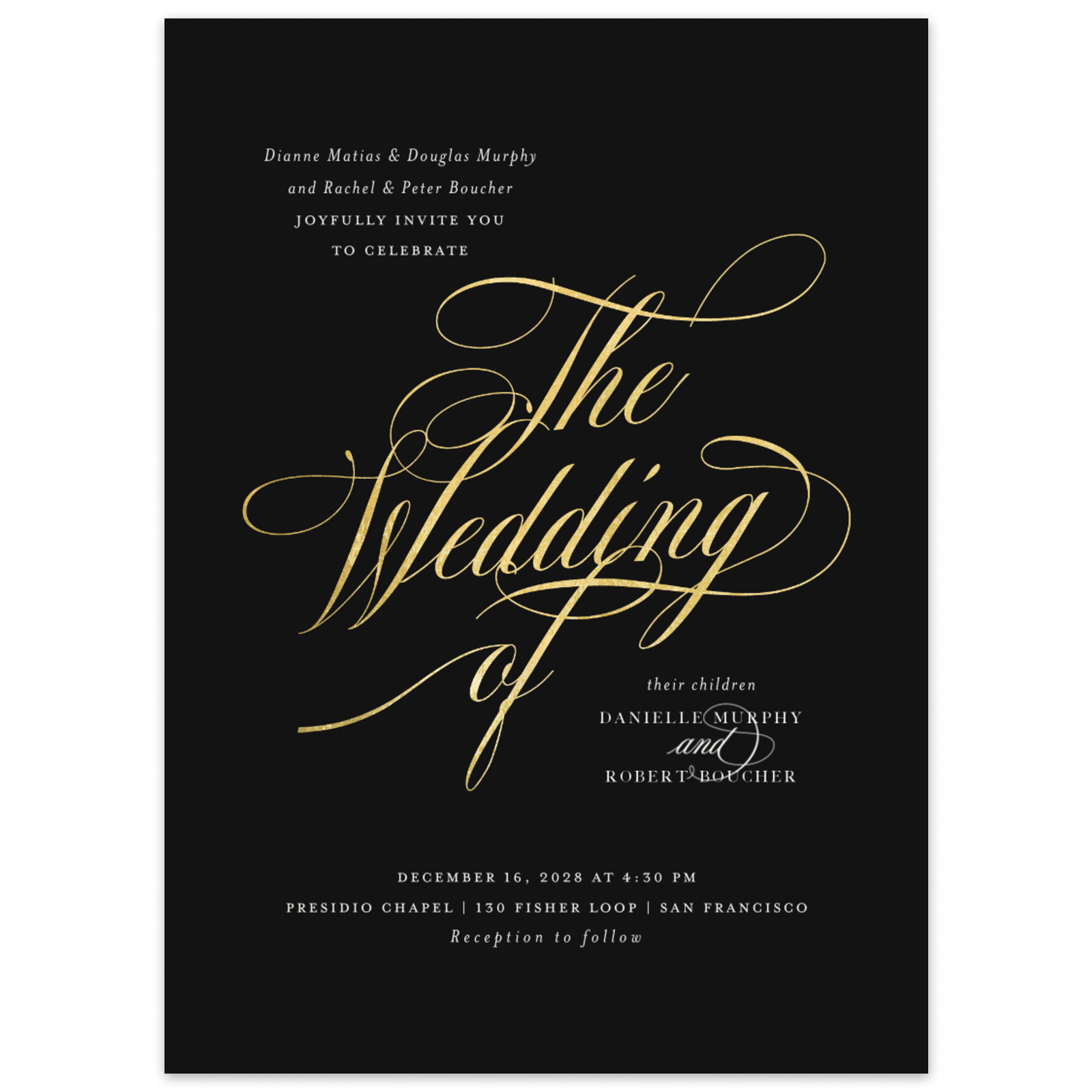 Wedding Invitations | Zola, image size:1600x1600