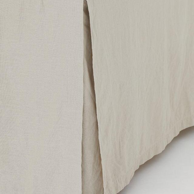 Linen-blend Bedskirt