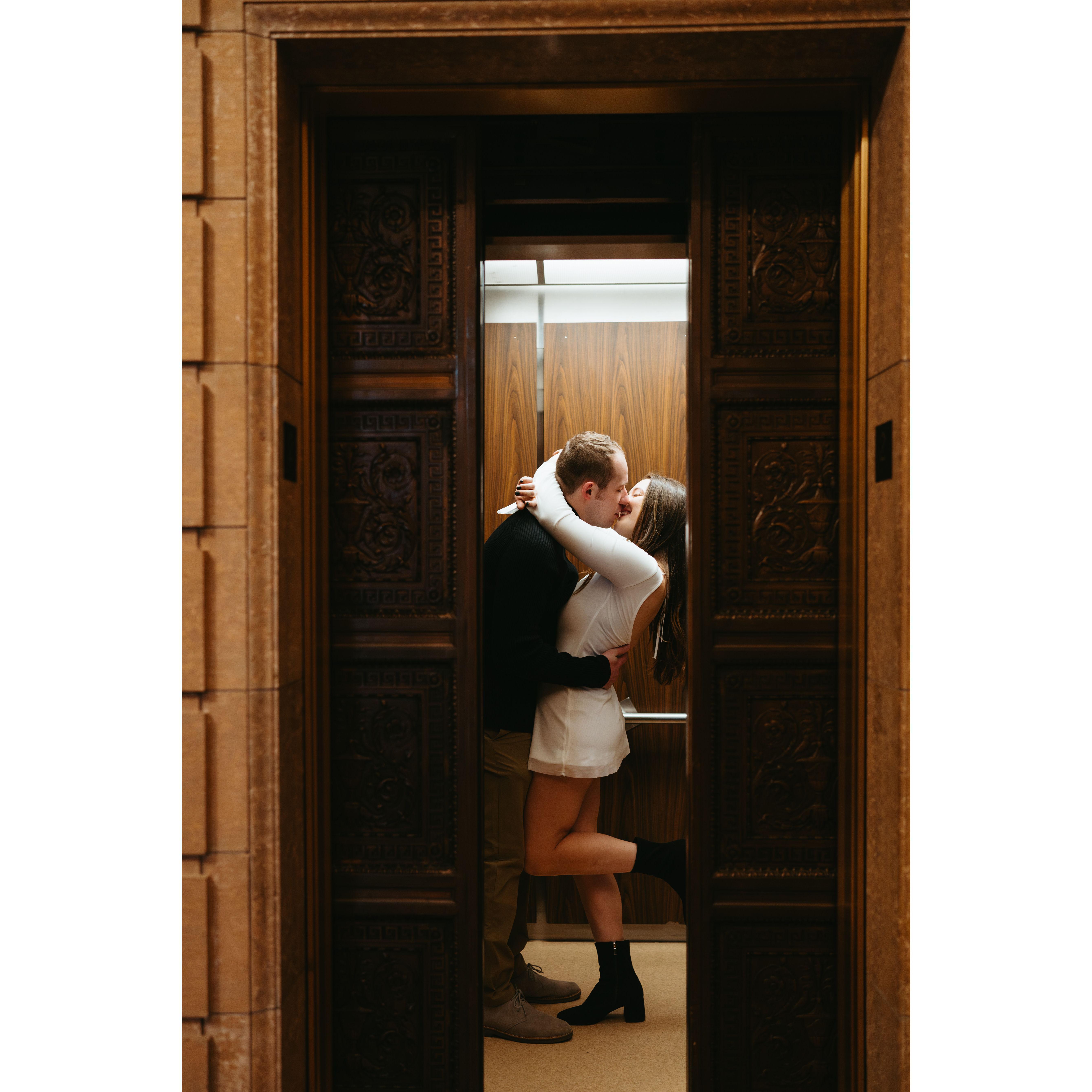 The book worms are kissing!
