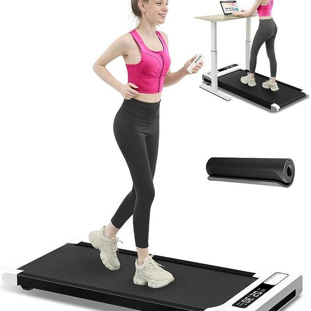 NOTIUS Walking Pad Treadmill Under Desk,Quiet Compact Desk Treadmill for Work from Home Office,Large Capacity with Rmote Control(𝐋𝐢𝐟𝐞𝐭𝐢𝐦𝐞 𝐖𝐚𝐫𝐫𝐚𝐧𝐭𝐲)