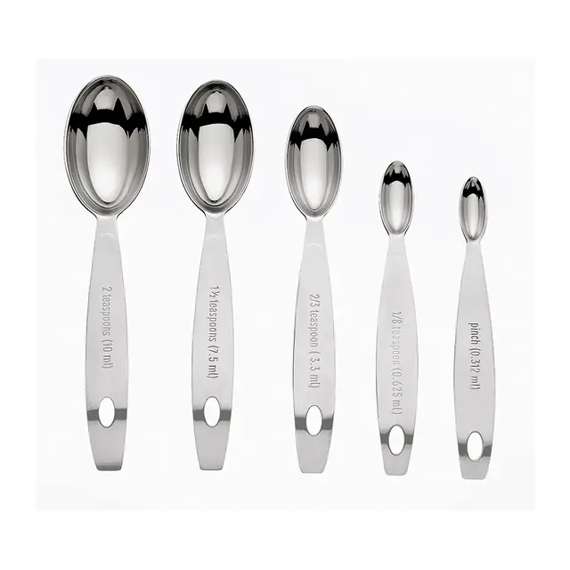 Cuisipro Stainless Steel Odd Size Measuring Spoons, 5 Piece Set