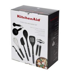 KitchenAid Classic Tool and Gadget Set, 15-Piece, Black
