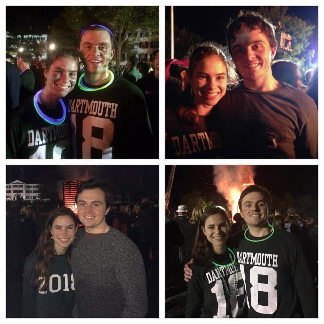 Four Homecoming Bonfires together