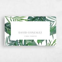 White Wedding Place Card - Anaheim