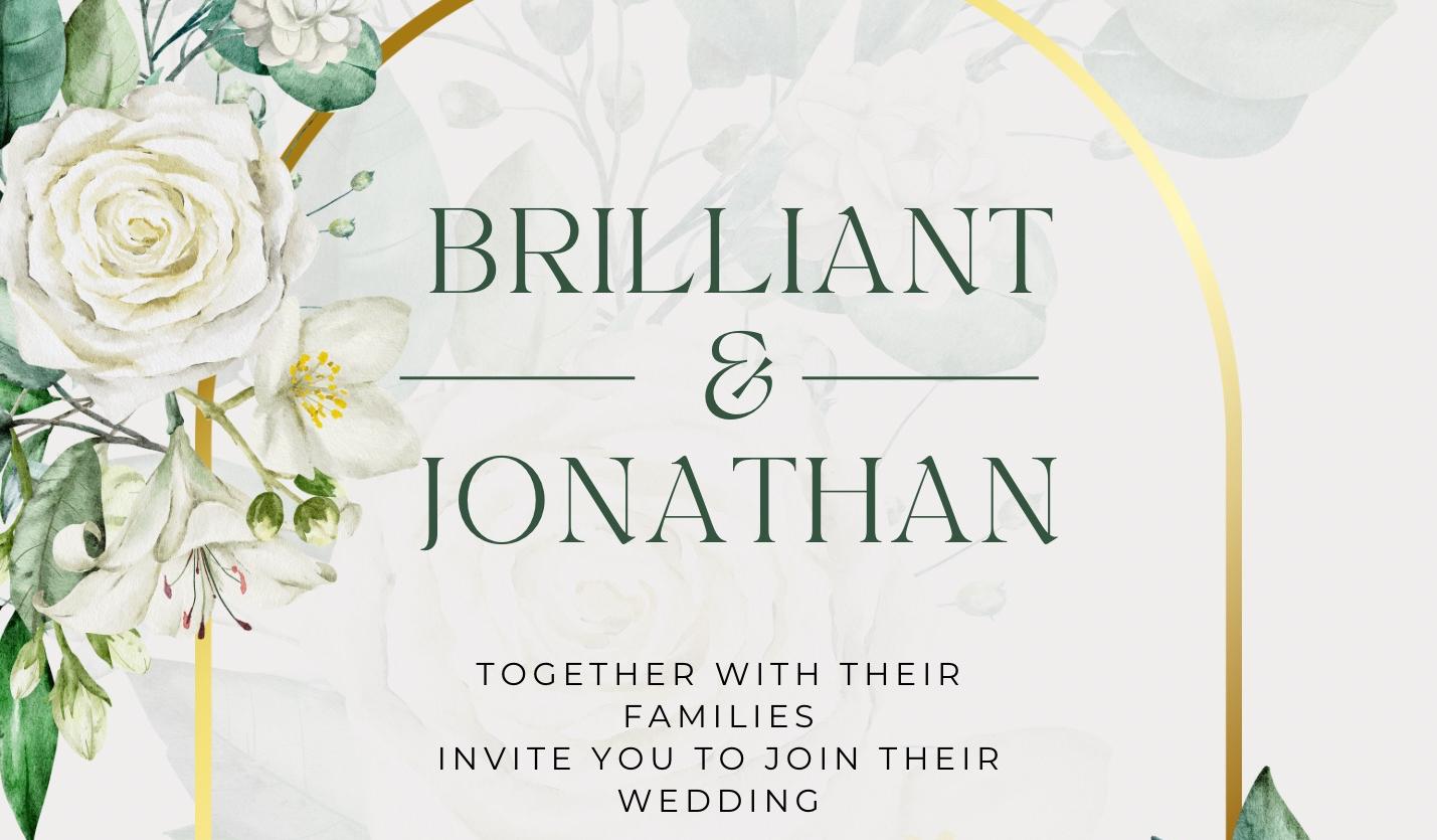 The Wedding Website of Brilliant Williams and Jonathan Louine