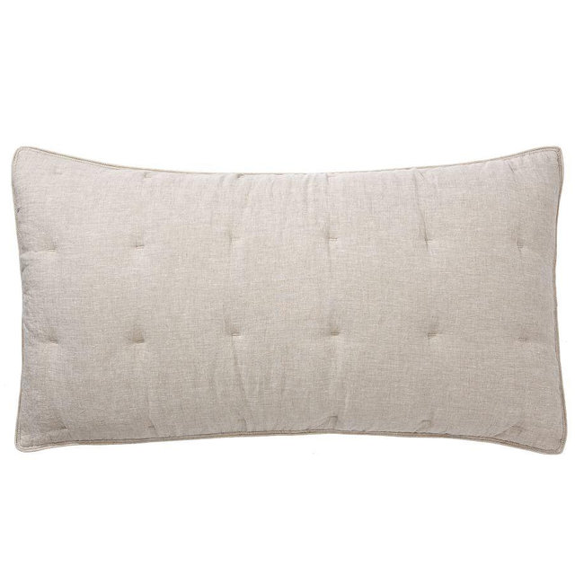Belgian Flax Linen Comforter King Shams, Set of 2 Flax