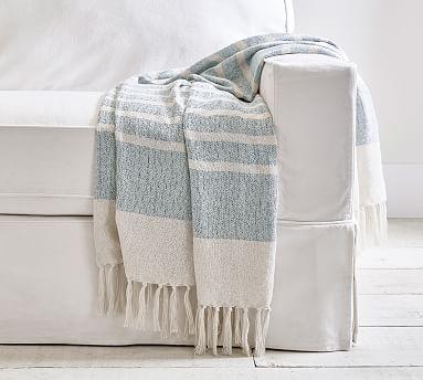 Avah Eco-Friendly Striped Indoor/Outdoor Throw