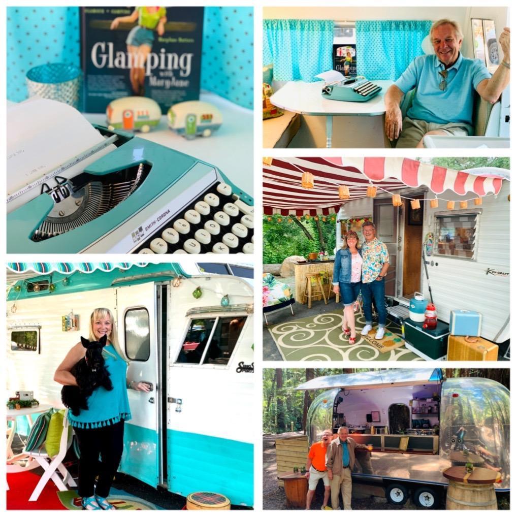 The campers...so fun that Anton was in town for this vintage camper rally!