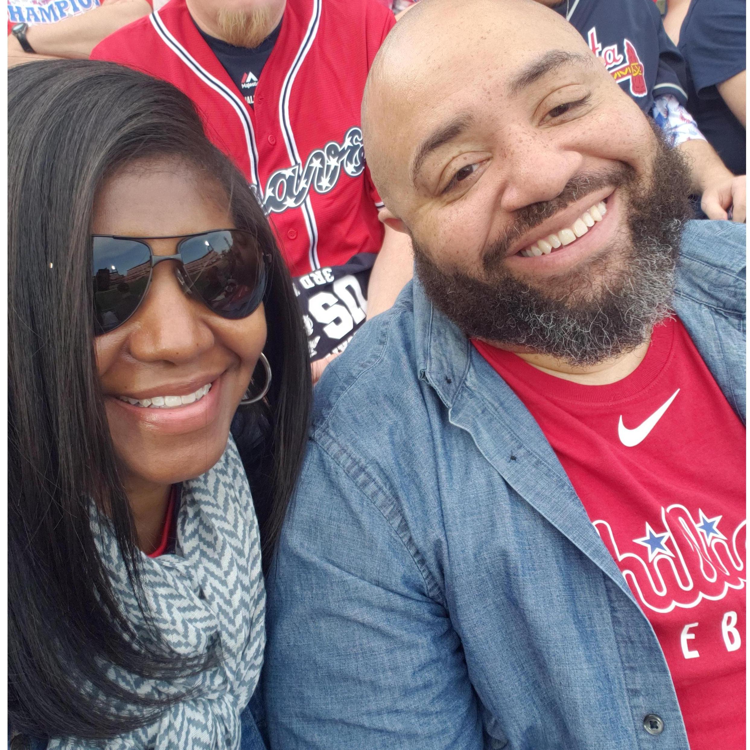 A beautiful day at the Phillies game.