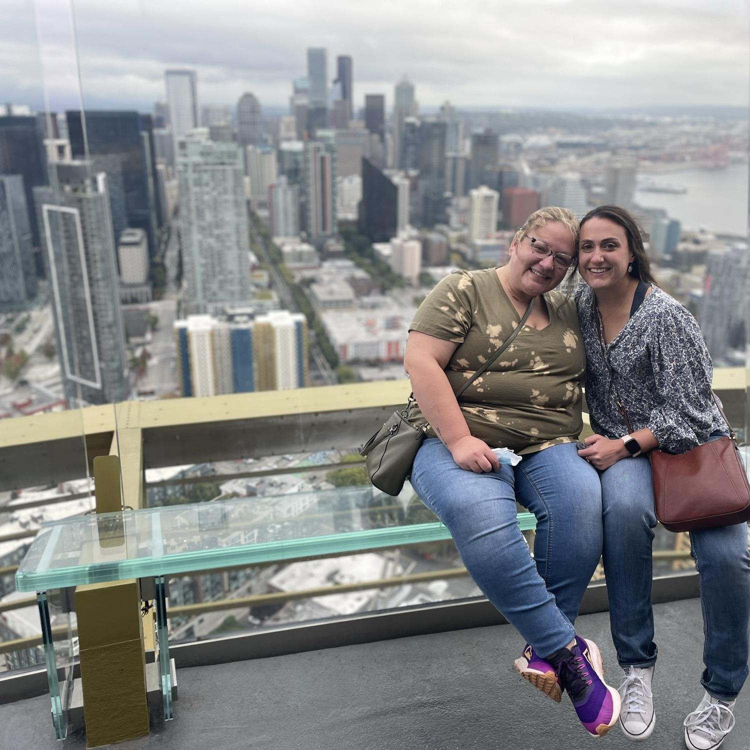 Atop the Space Needle, Seattle, WA