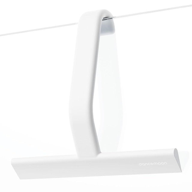 dancemoon JustHang Shower Squeegee for Glass Doors, All-One-Piece Silicone with Built-in Hook Design for Easy Hanging, Household Window Mirror Squeegee for Bathroom, Glass, Kitchen, Tile Wall, Car