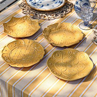 Jardins Du Monde Assorted Salad Plate, Set of 4