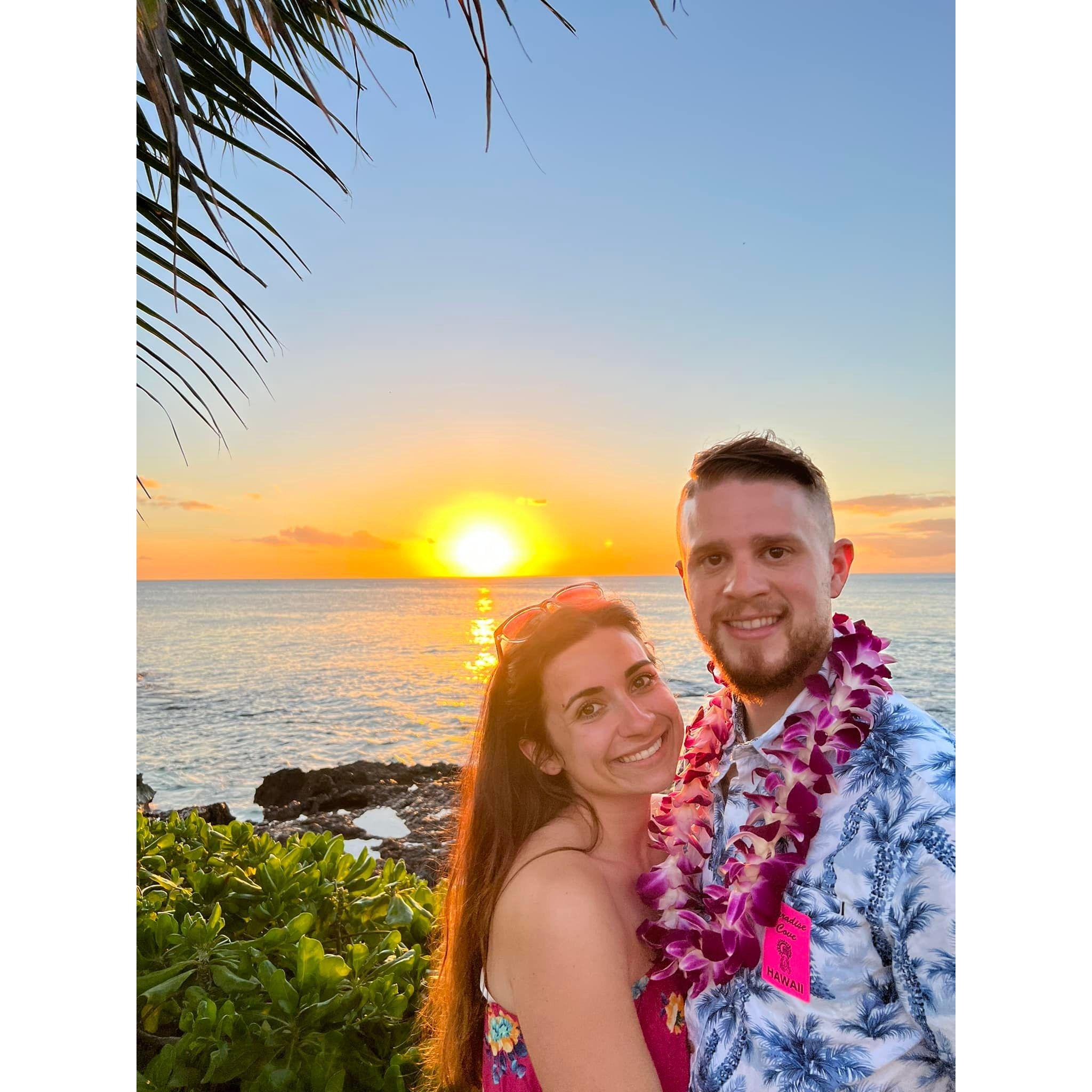 Our first time in Hawaii. We went to Hawaii for my sister's 21st birthday in February 2022.