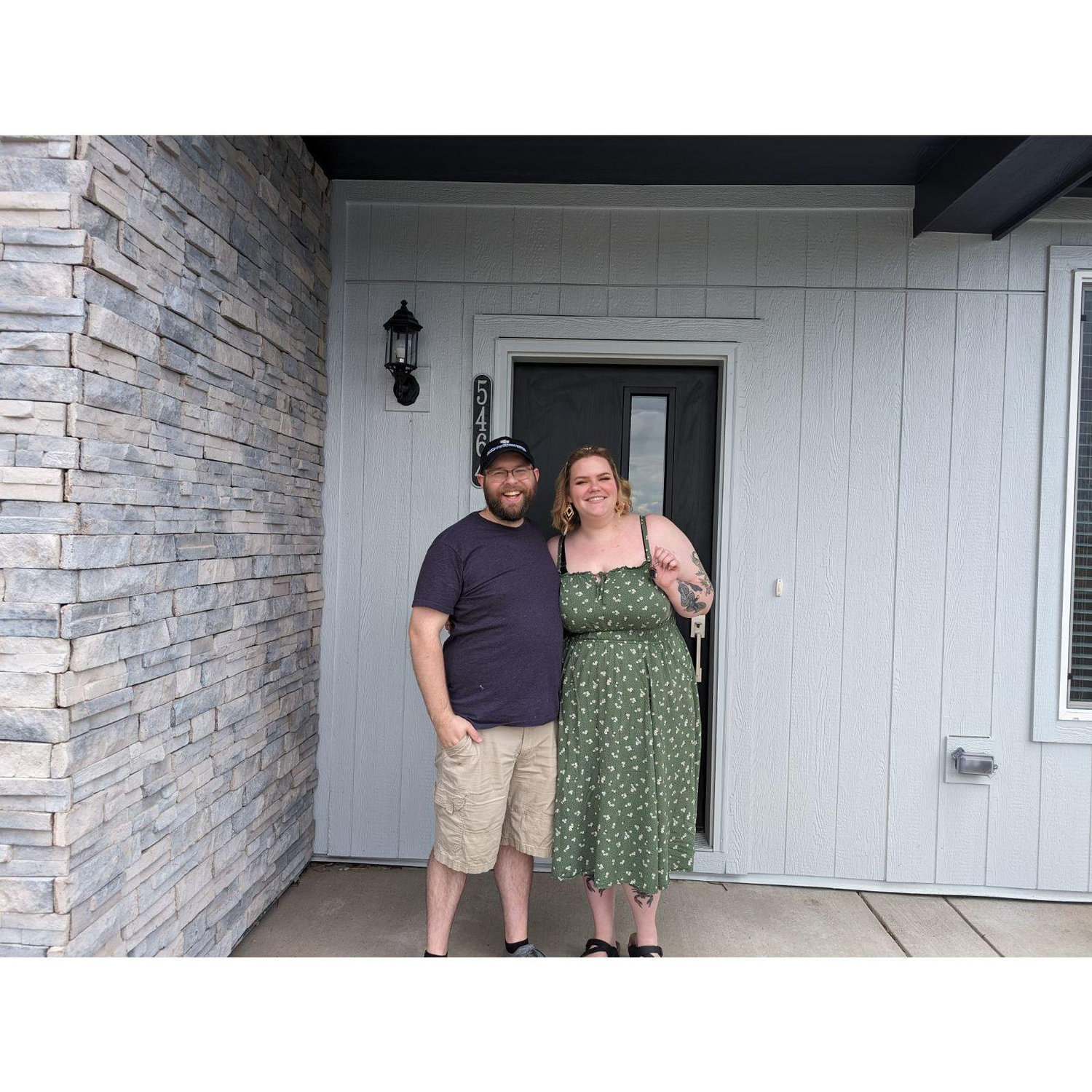 Got the keys to our townhome and moved in together!
