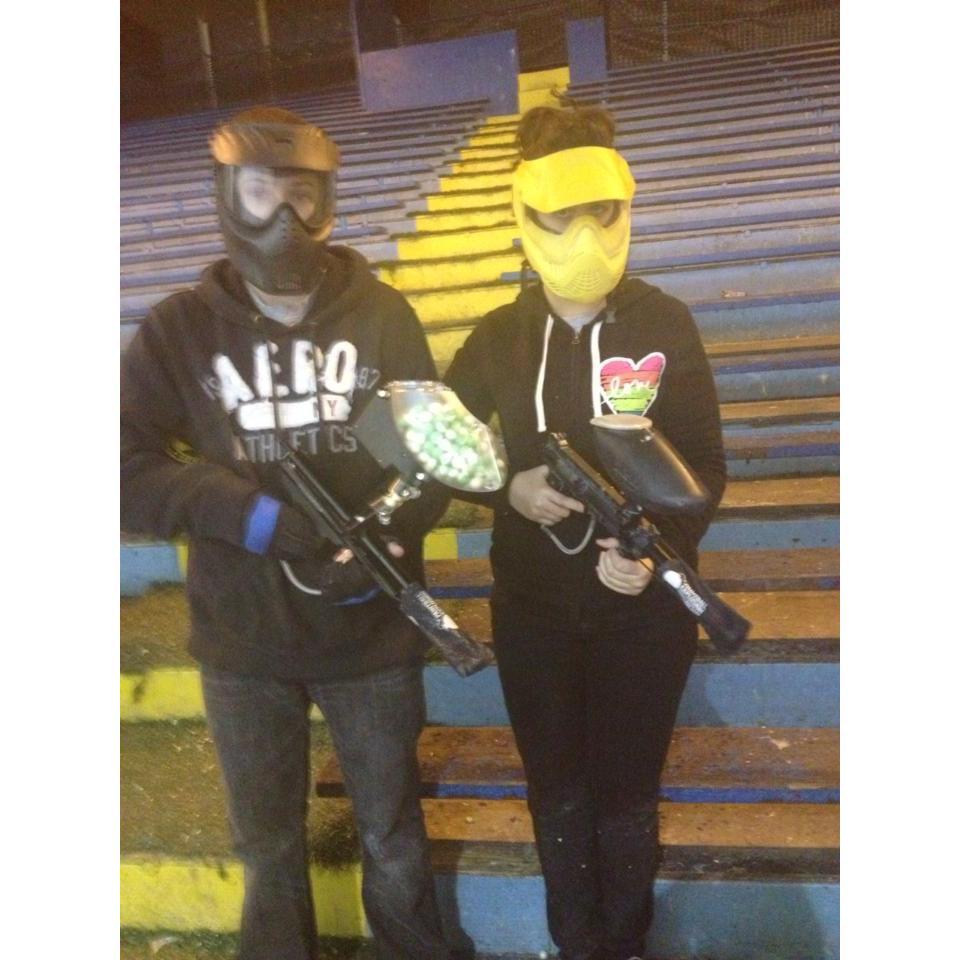 Our first 'date' -  Paintballing? Never again - 2013