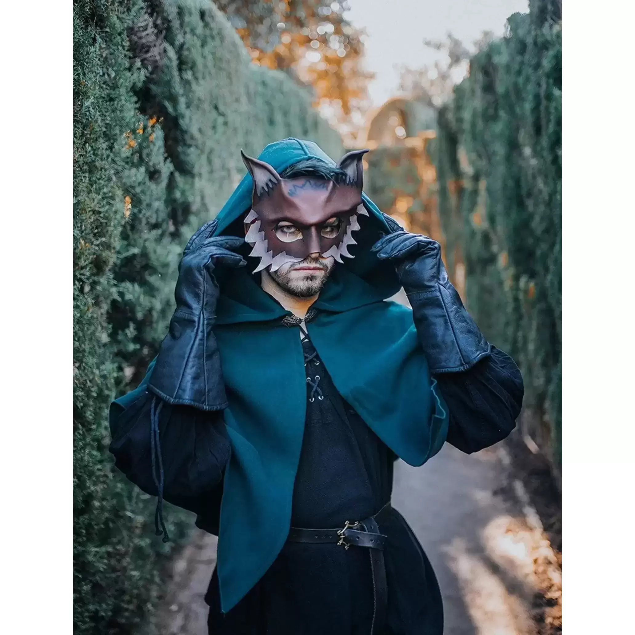 Fun Fox Mask with Hooded Capelet