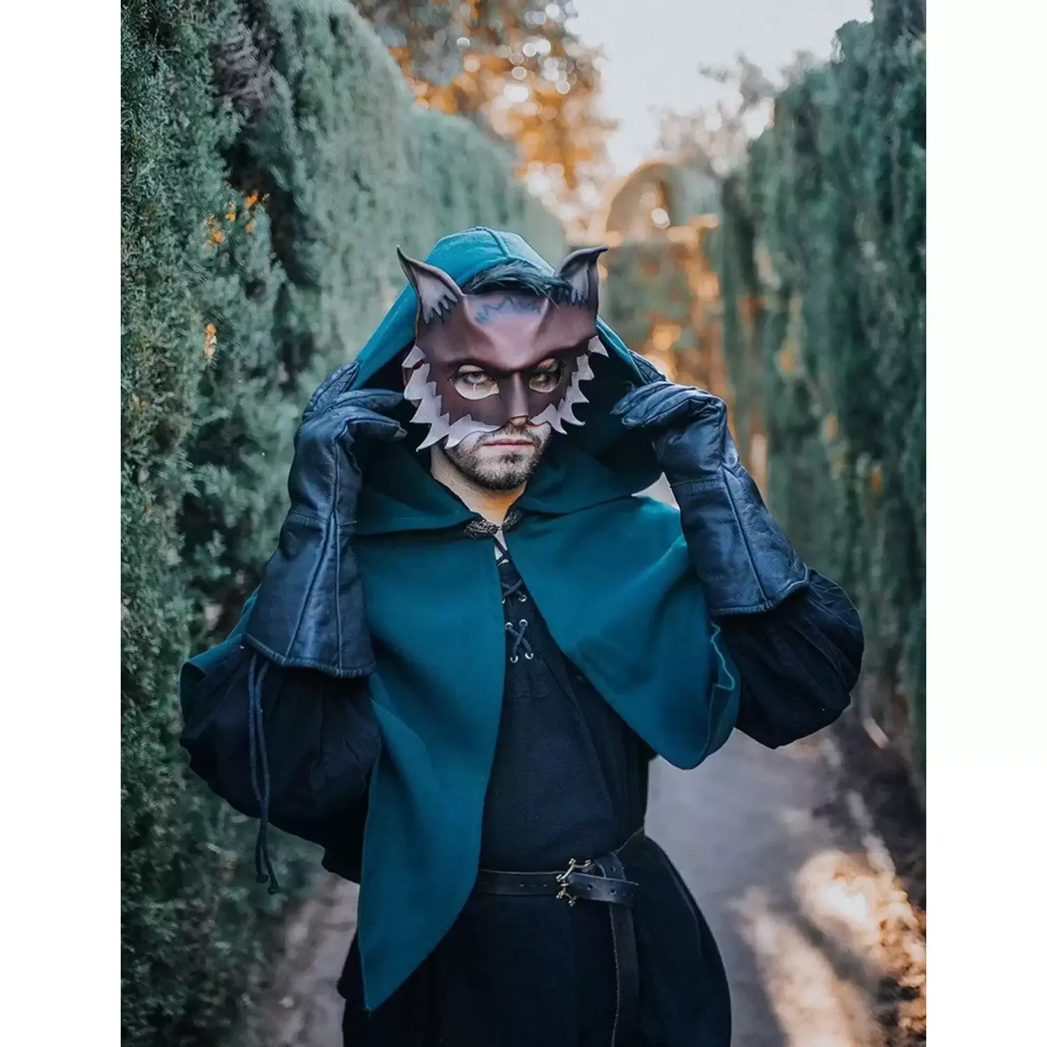 Fun Fox Mask with Hooded Capelet