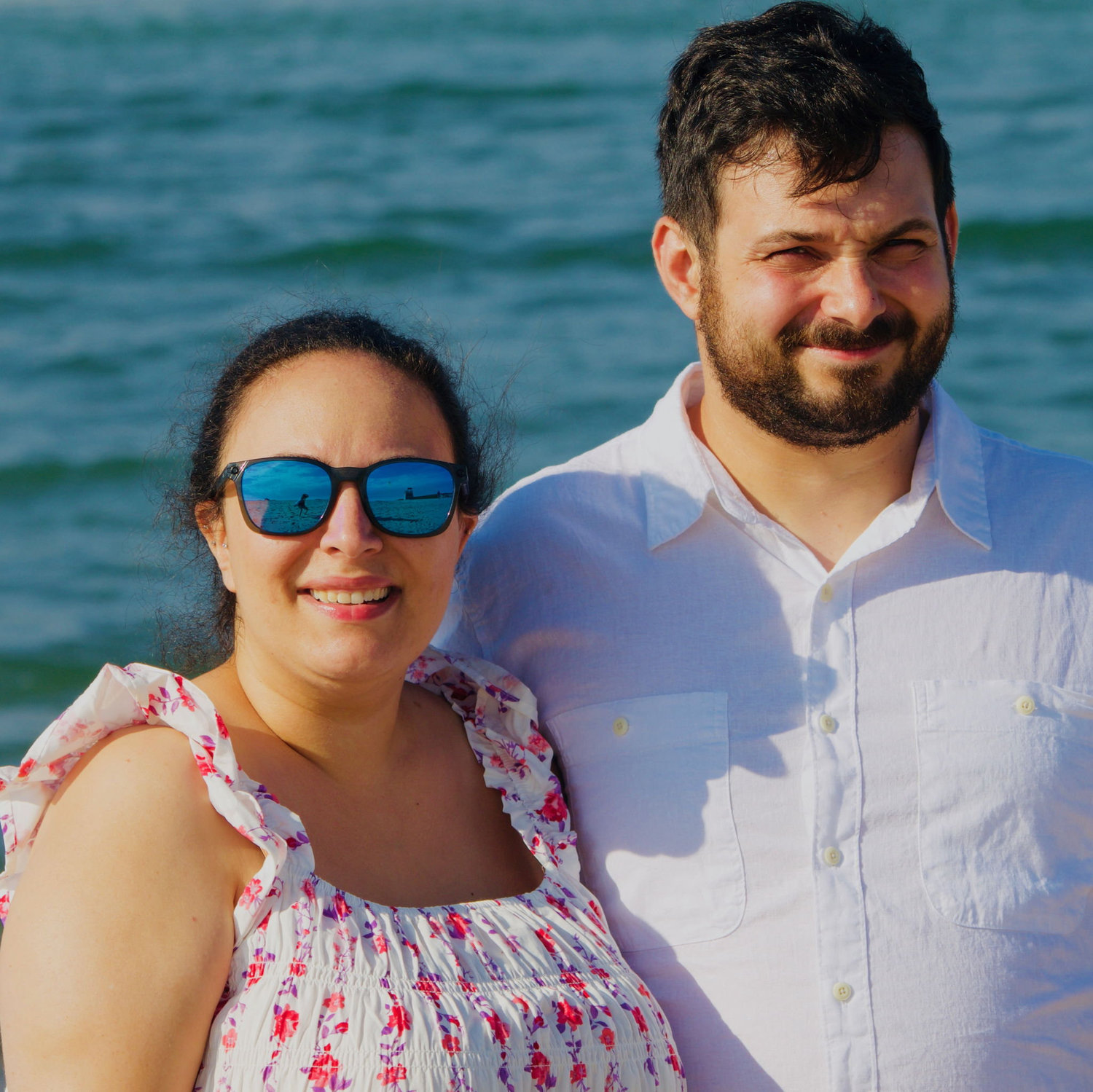 This was the same day we took our engagement pictures, and my photographer snapped some unexpected shots at the beach!