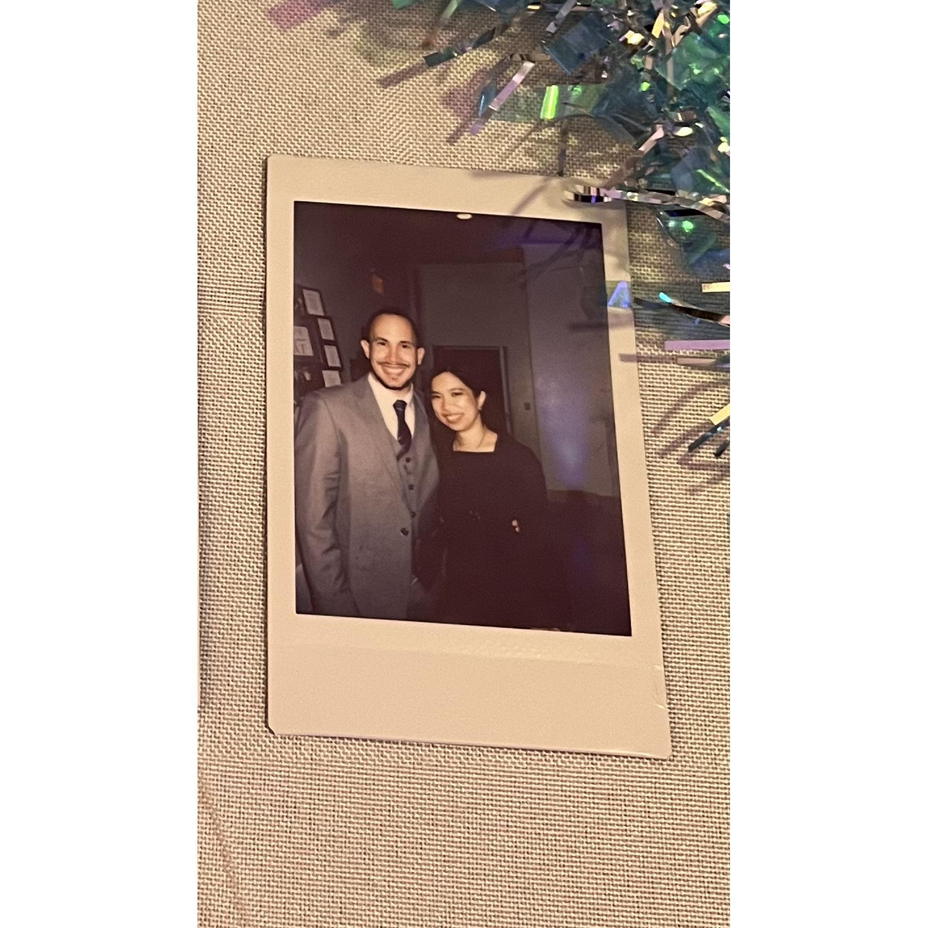 At our friend's wedding