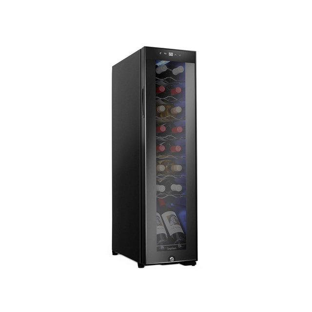 Ivation Freestanding Wine Refrigerator, 16 Bottle Wine Cooler