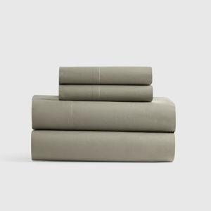 Classic Organic Percale Sheet Set in Dried Sage