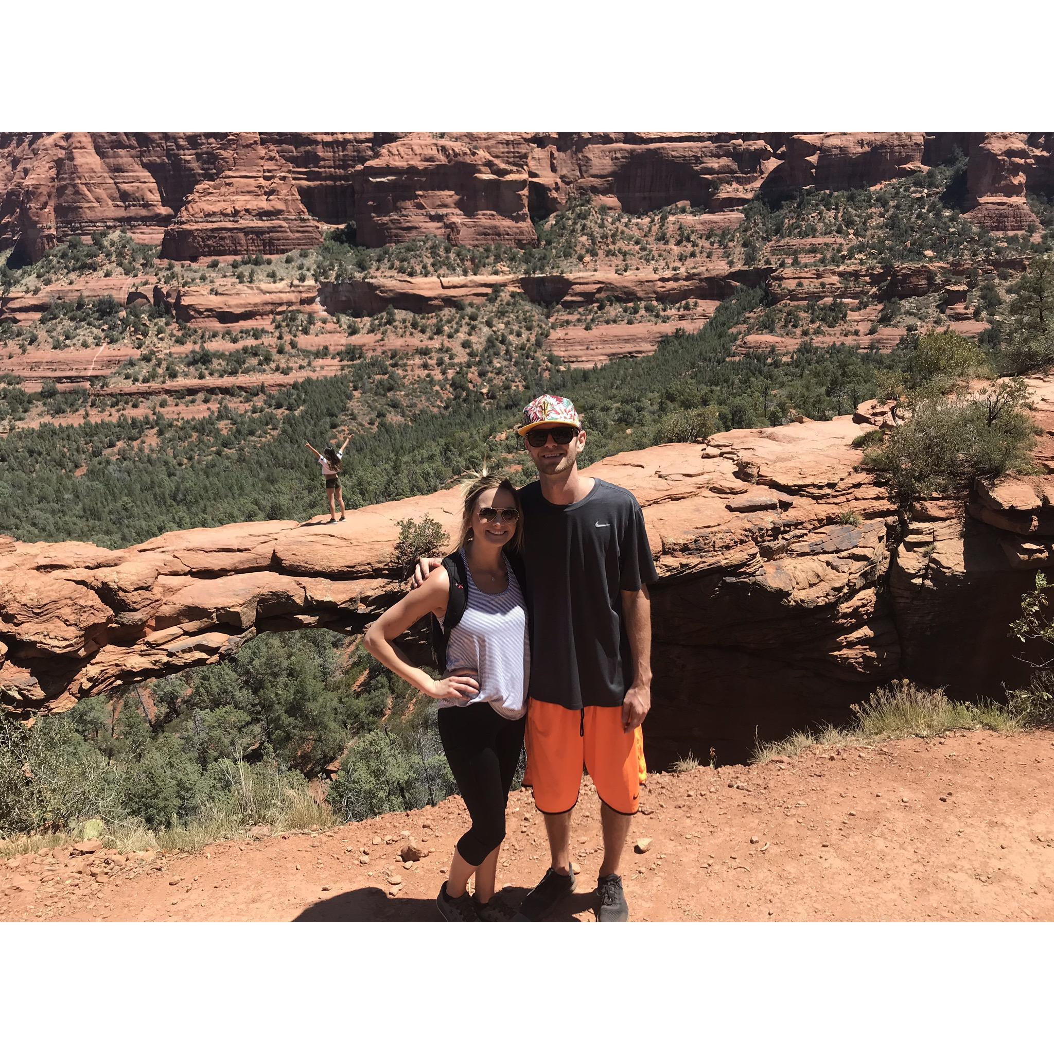 Sedona in 2018! The girl in the back was pretty excited we were there